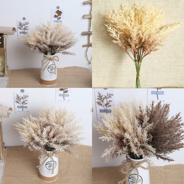 2 Stk Hvede Halm Blomster Blomsterdekoration BRUN Brown