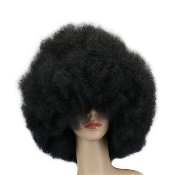 Afro Curly Wig Joker Hårcover BRUN brown