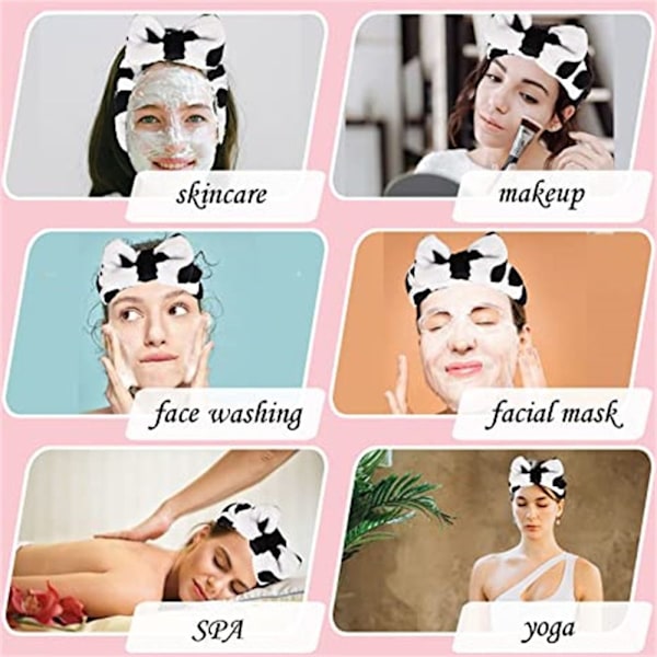Spa-pääpanta Bow Makeup -pääpanta E E E