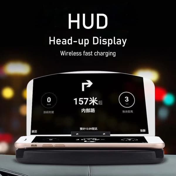 HUD Bilnavigasjon Head-up Display HURTIGLADER