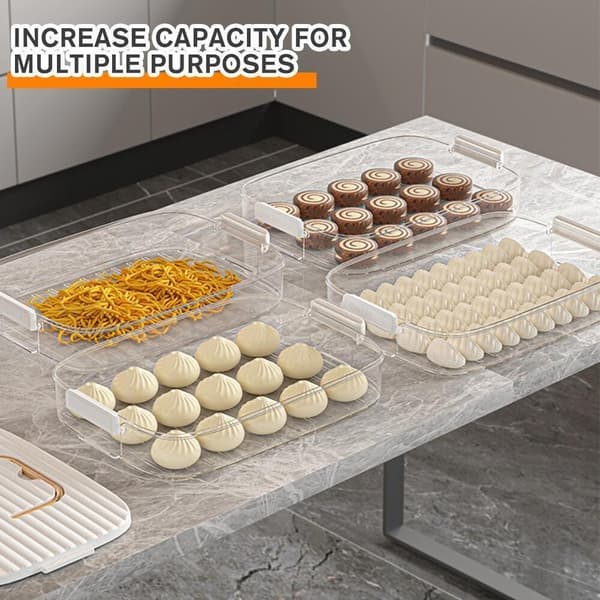 Dumpling Box Food Forseglingsboks HVID TRE LAG TRE LAG White Three Layers-Three Layers