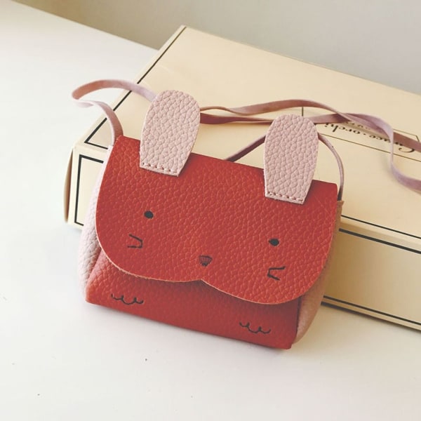 PU Læder Crossbody Messenger Tasker RØD Red