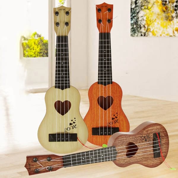 Slumpfärg 1 st Simuleringsgitarr Mini Ukulele 1 1