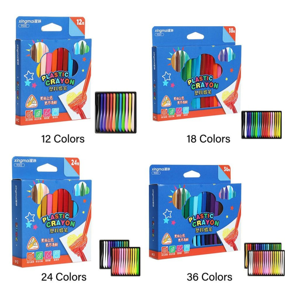 12/18/24/36 Farver Crayon Do Not Dirty Hands 24 FARVER 24 FARVER 24 Colors