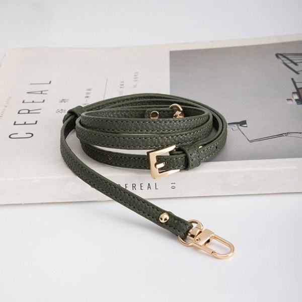Handväska med band i äkta läder Bälten GRÖN REMM GRÖN REMM Green Strap