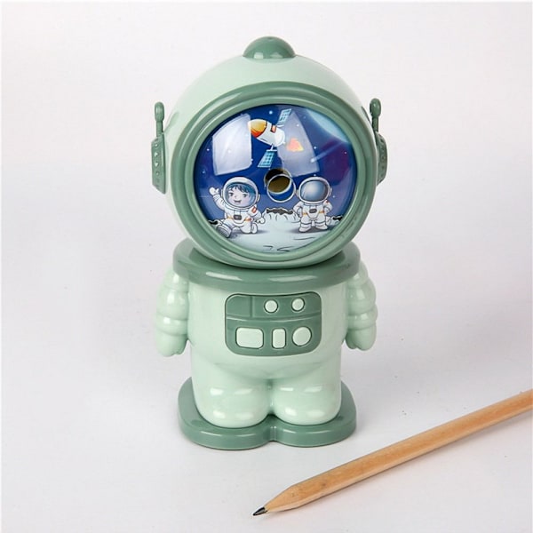 Astronaut blyantspidser Automatisk blyantspidser GRØN Green