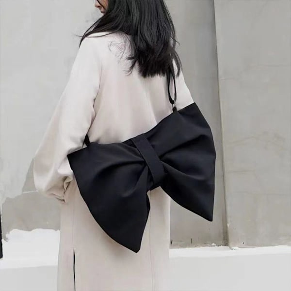 Bow Tie Tote Bag Crossbody Bag BLACK M black M