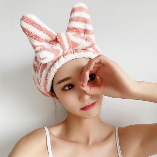 Torrt hår Hatt Torrt hår Handduk ROSA pink