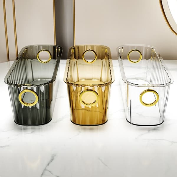 Kosmetikk Oppbevaringsboks Makeup Organizer GUL yellow