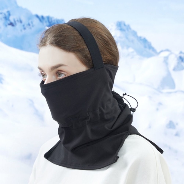 Ski Mask Face Scarf SVART Black