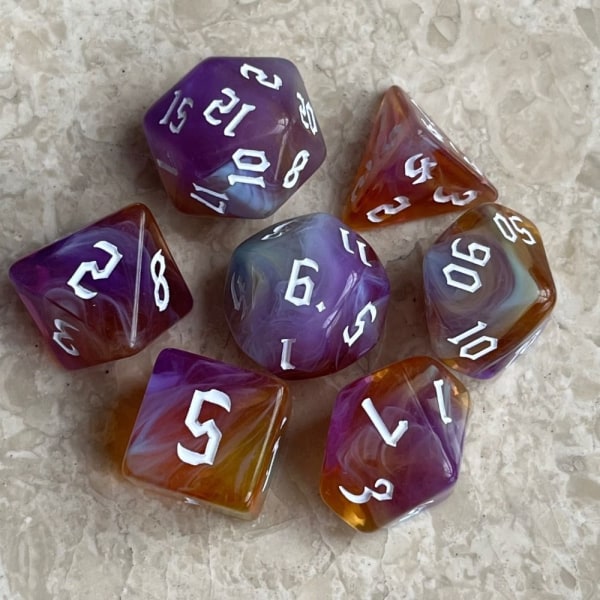 7kpl/ set Polyhedral Dice Dice Games 3 3 3