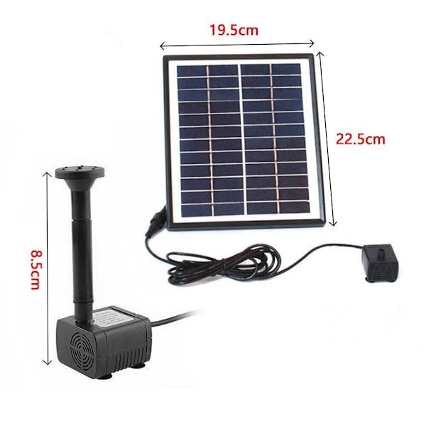 Solar Vandpumpe Solar Panel Powered Water Fountain Pool