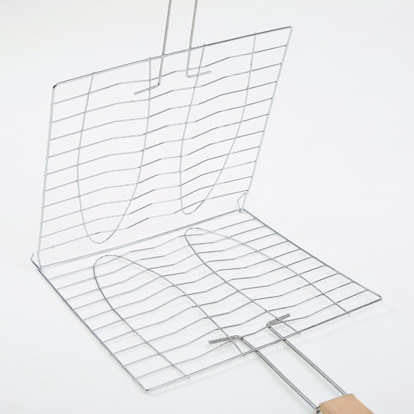 Bærbar nonstick fiskegrill tilbehør BBQ Mesh Clip