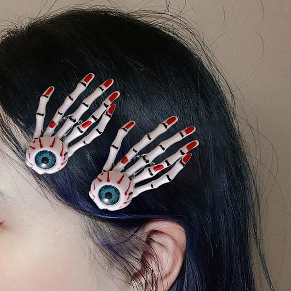 Skeleton Hand Hius Clip Halloween Hairpin E E E