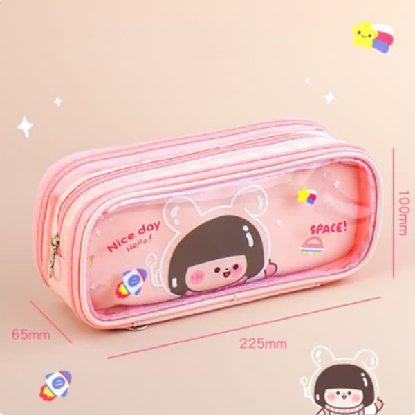 Läpinäkyvä case Kawaii Case PINK Pink