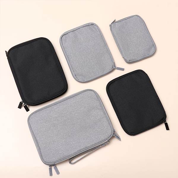 Digitaalinen säilytyspussi Datakaapelin organizer GREY 3 3 grey 3-3