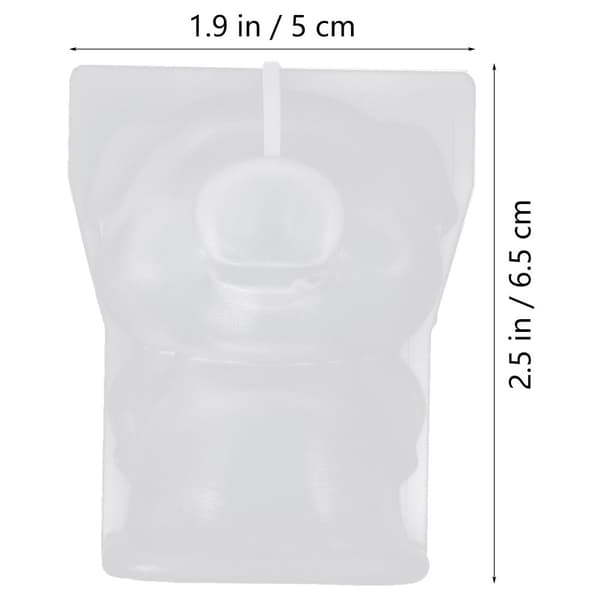2 st 3D Grisformar DIY Silikonformar Djurgjutningsprydnadsformar
