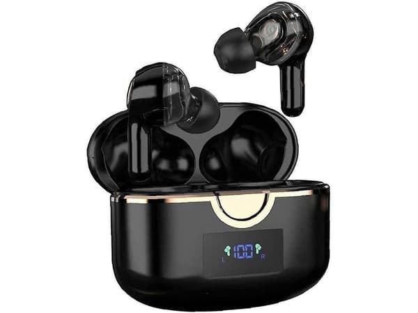 Touch Control In-Ear Bluetooth Hörlurar Svart