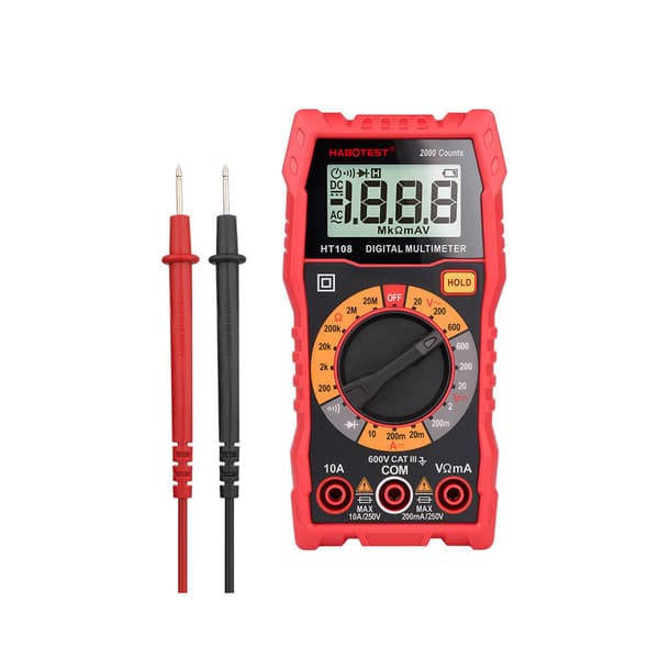 Digital multimeter with data hold and backlight