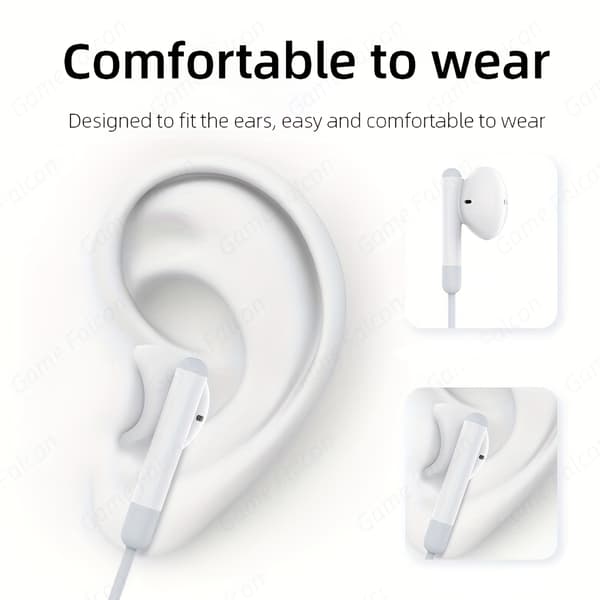 In-Ear Hörlurar med USB-C Sladd DAC Vit white