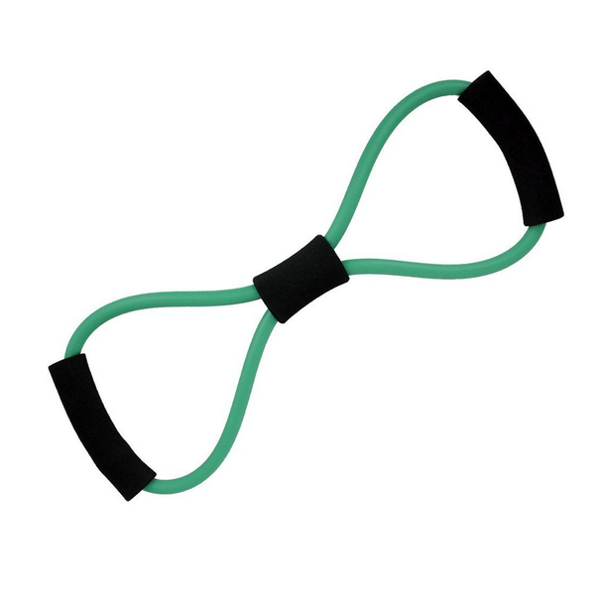 Grönt elastiskt träningsband, grön grönt