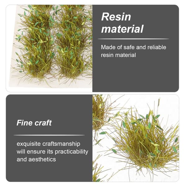 3 st Modell Gräsmatta Miniatyr Bordslandskap Terräng Byggmaterial