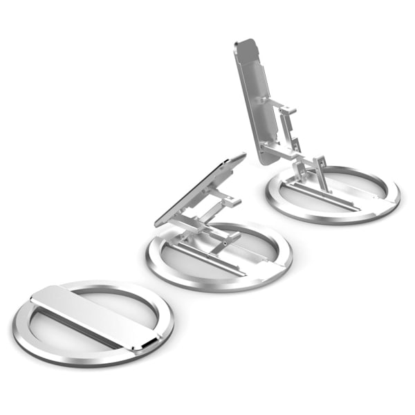 Universell Cool Metall Ring Telefonhållare - Silver & Silvergrå