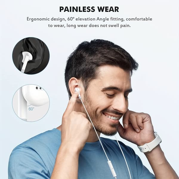 In-Ear Hörlurar med USB-C Sladd DAC Vit white