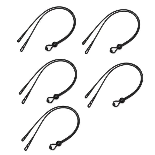 Justerbara Glasögonsnoddar - 5-pack Svart