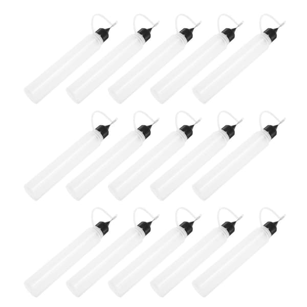15 st Nålspets Lim Pressflaska - 30ml Precisionsspets Applikatorflaskor 1x