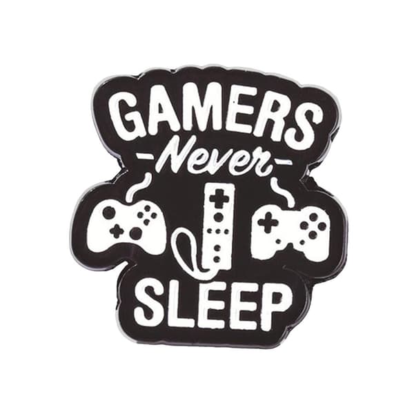 Gaming-brosch: Dekorera kläder och väskor, stilren design Svart