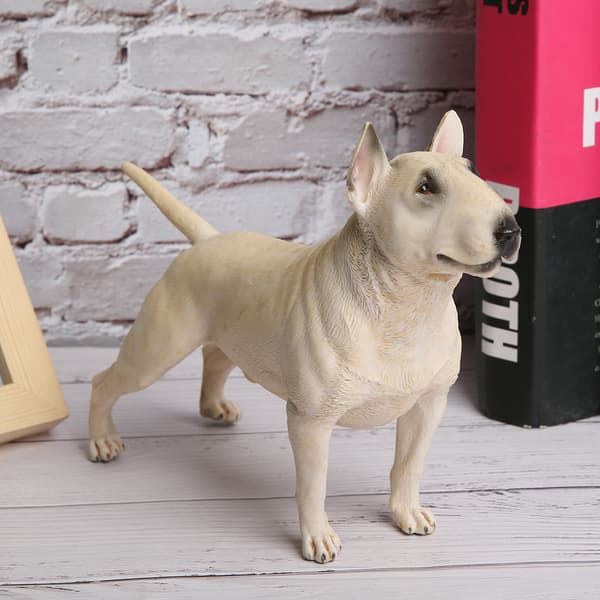 Bullterrier Simuleringsmodell Ornament Skrivbordsdekoration Pedagogisk Leksak