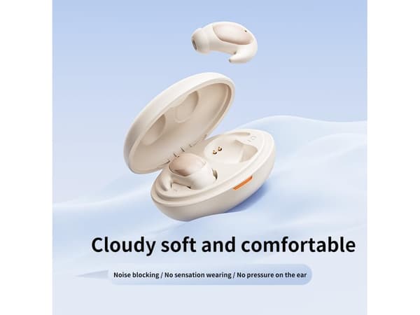 Sleep Earbuds Bluetooth 5.3 Noise Cancelling True Wireless Suitable for Side Sleepers White YEMAESRE