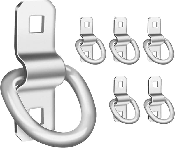 6-pack Kraftiga D-ring Fästankare 3/8
