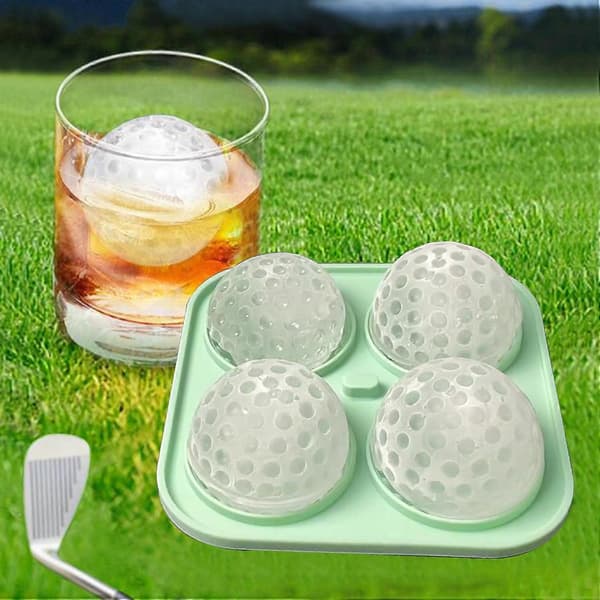 4 Bollar Silikon Sfär Isform för Whiskey Cocktails