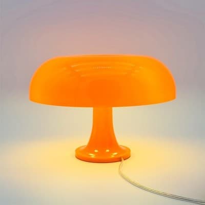 Orange Svamplampa för Rum Estetisk Modern Belysning för Sovrum