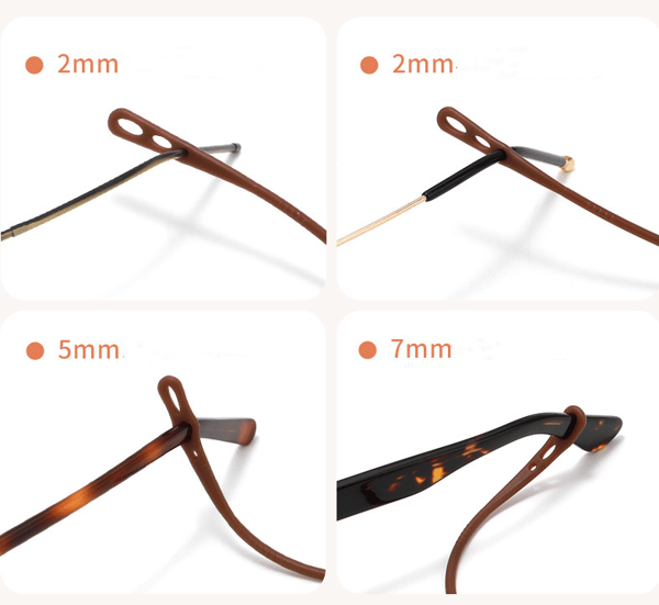 Justerbara Glasögonsnoddar - 5-pack Svart