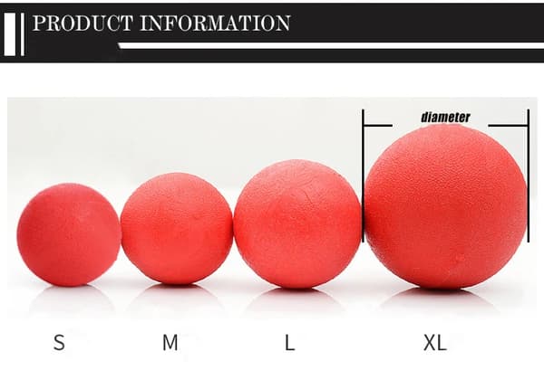 Hundleksak Tålig Solid Elastisk TPR Husdjursboll Tuggleksak Tålig Boll Med Snöre Red solid ball S 4.3 cm