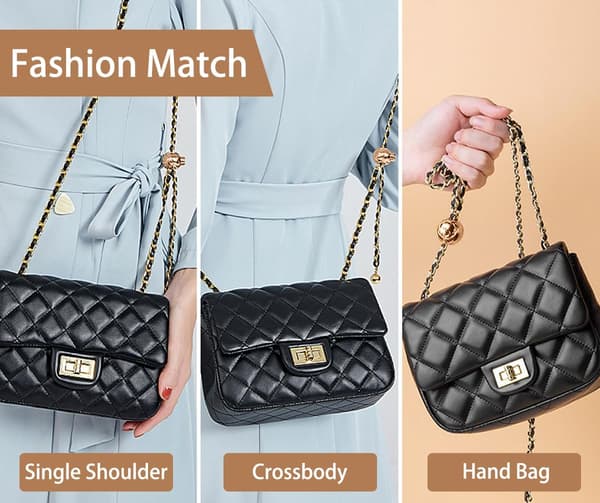 Handbag Chain Strap, Gold Alloy Bag Chain Adjustable Handbag Strap