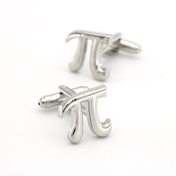 Pi 3.14 Matematik Manschettknappar med Presentförpackning