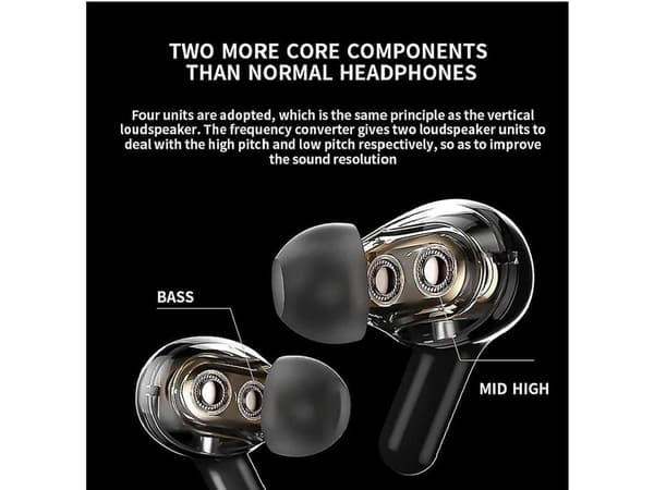 Touch Control In-Ear Bluetooth Hörlurar Svart