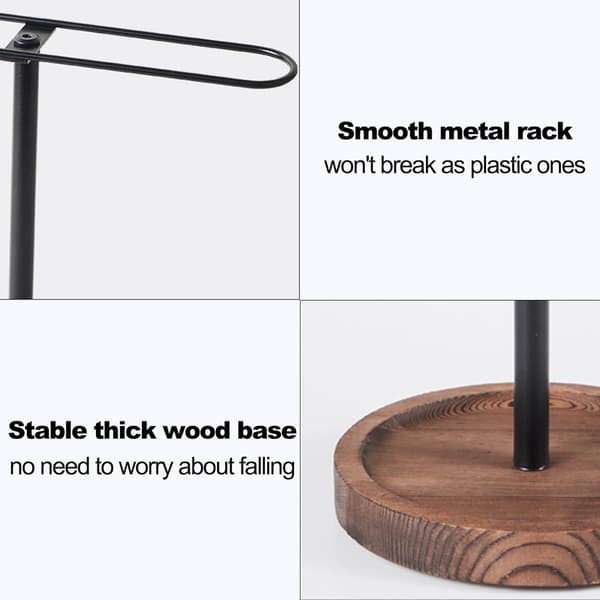 Trä Solglasögon Organizer Ställ 10 Par Glasögonhållare Rack för Skrivbord Sovrum