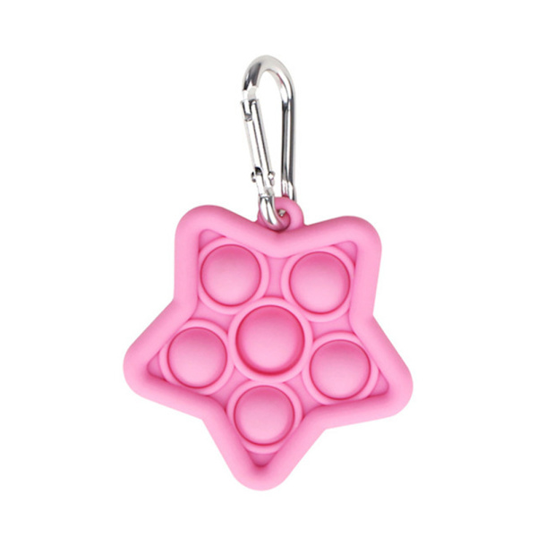 Fidget Leksak Pop it Stjärna Ångestlindrande Blå Blå