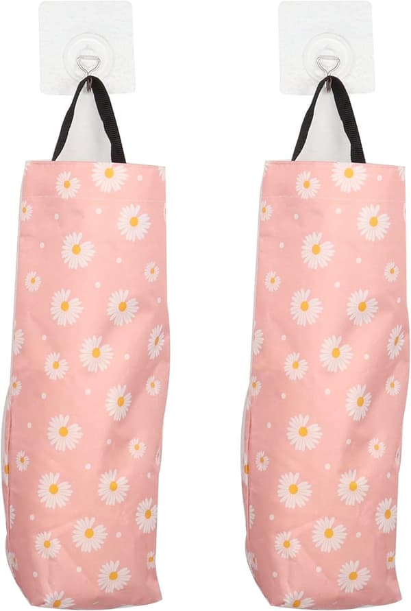 2-pack Tvättade Plastpåsar med Vikbart Väggfäste, ZQKLA