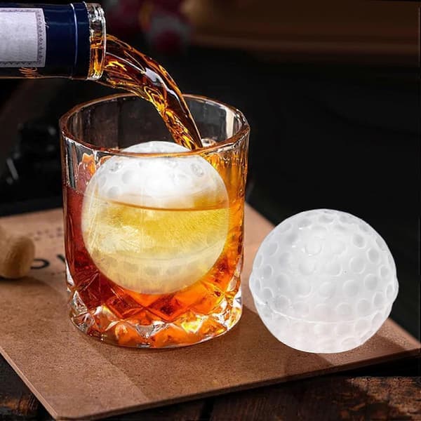 4 Bollar Silikon Sfär Isform för Whiskey Cocktails