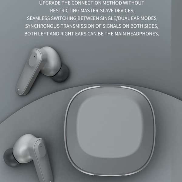 Bluetooth Hörlurar AI Smart Multi-Language Översättning Översättare - Grå
