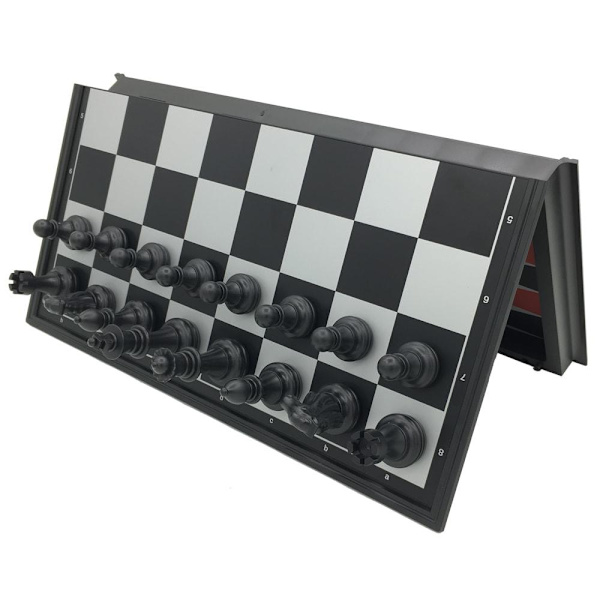 3-in-1 Compact Travel Game Set: Chess, Backgammon, Checkers Multicolor