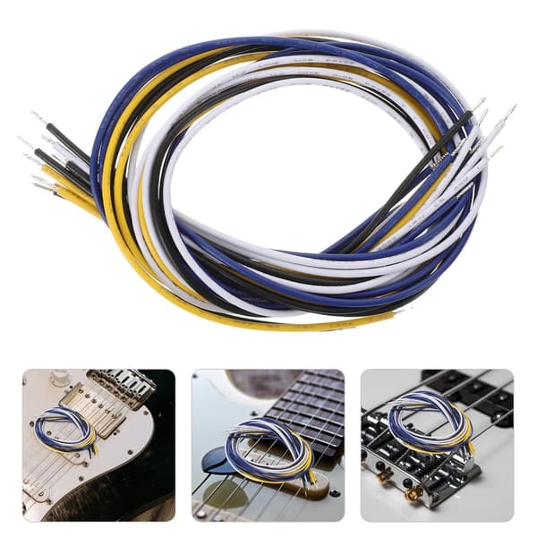 Gitarr Pickup Tråd Kabelhärva Bas Elektronisk Ledare 5x
