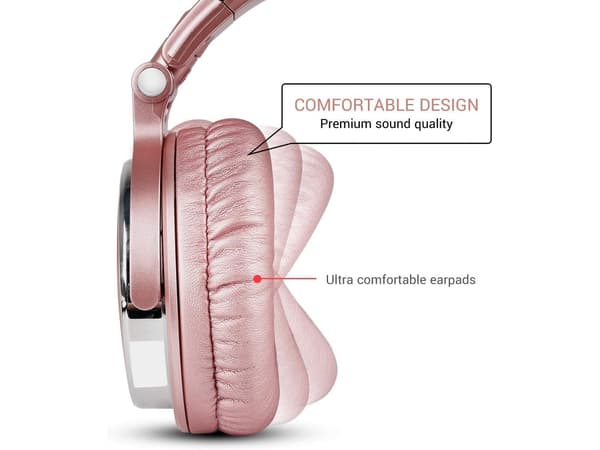 Hörlurar Trådbundna Stereo Ljud Bas Driver Mm Rosa