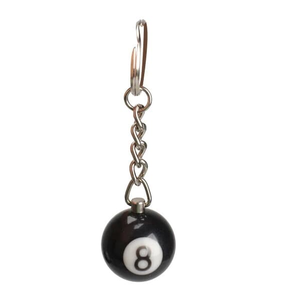 Pool 8 Ball Billiard Charm Nyckelring Hänge Cool Spelarpresent